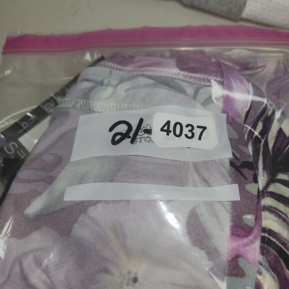 Attitudes By Renee Womens Floral Short Sleeve Dress 2XLP Purple 4037 - Picture 8 of 8